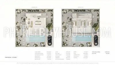 CHE22555: Pre Sale 3-bedroom 2 storey villa with a private pool and terrace, located in Cherng Talay. Photo #5