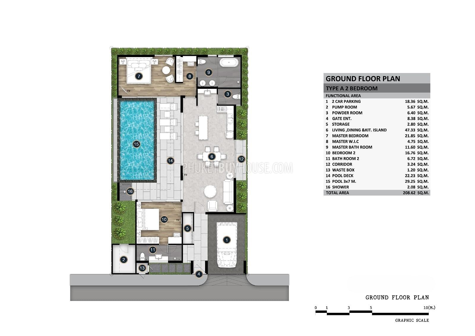 NAY22558: 2 Bedroom Tropical Villa Just Minutes from Naiyang Beach. Photo #4