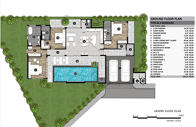 NAY22559: Spacious Balinese-Inspired Pool Villas with 3 Bedrooms Near Naiyang Beach. 照片 #10