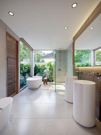 NAY22559: Spacious Balinese-Inspired Pool Villas with 3 Bedrooms Near Naiyang Beach. 照片 #18