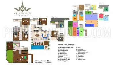 SUR7266: Four Bedroom Seaview Villa in Surin. 照片 #49