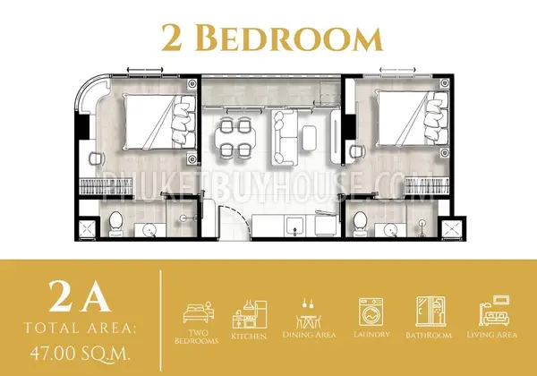 KAM7269: Affordable Two Bedroom Apartments in Kamala. Photo #5