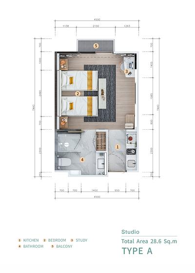 NAI22571: Hillview Studio Escape Near Rawai Beach – Ideal for Investment. 照片 #3