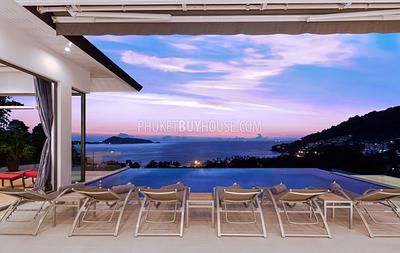 PAT22573: Breathtaking 6-Bedroom Sea View Villa with Private Squash Court Near Patong. Photo #10