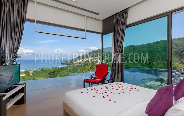 PAT22573: Breathtaking 6-Bedroom Sea View Villa with Private Squash Court Near Patong. 照片 #42