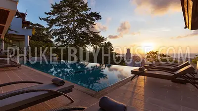 PAT22574: Expansive Sea-View Villa with Pool, Gym, in Patong. Fotoğraf #3