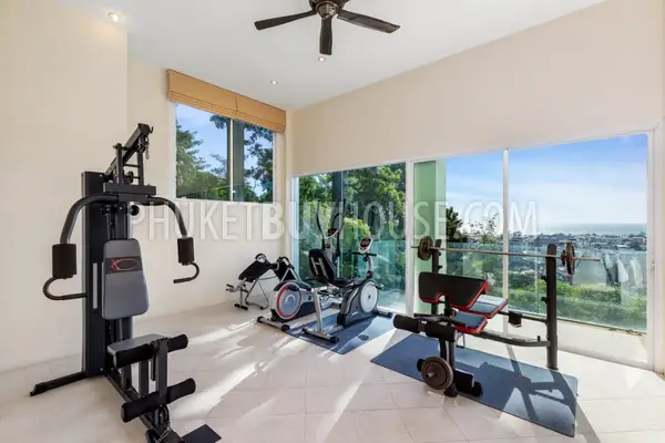 PAT22574: Expansive Sea-View Villa with Pool, Gym, in Patong. 照片 #24