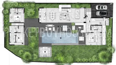 BAN7280: Luxury 6-Bedroom Pool Villa in Bang Tao. Fotoğraf #1