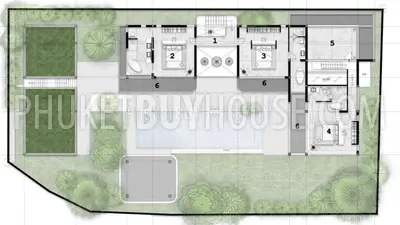 BAN7280: Luxury 6-Bedroom Pool Villa in Bang Tao. Fotoğraf #2