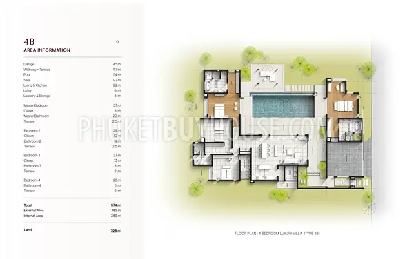 TAL22578: Serene, made-to-order pool villas with 4–5 bedrooms in Thalang. 照片 #5
