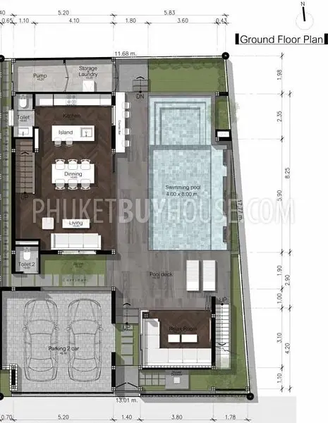 BAN22019: Oriental-Style 3 Bedroom Pool Villa For Sale Right on Bangtao Beach Road. 照片 #3