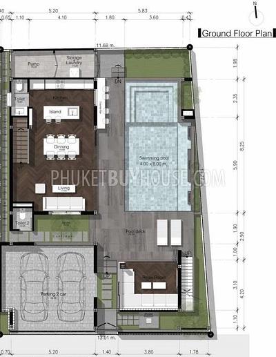BAN22019: Oriental-Style 3 Bedroom Pool Villa For Sale Right on Bangtao Beach Road. Photo #3