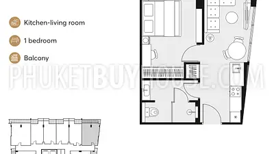 RAW22580: One Bedroom Apartment Near Rawai Beach in New Boutique Clubhouse-Style Condo - Over 60% Sold . Fotoğraf #5