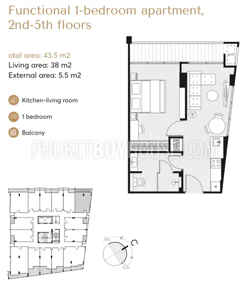 RAW22580: One Bedroom Apartment Near Rawai Beach in New Boutique Clubhouse-Style Condo - Over 60% Sold . Fotoğraf #5
