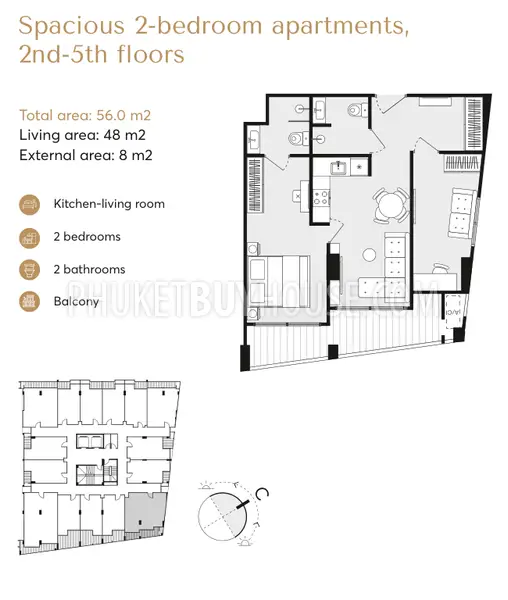 RAW22581: Two Bedroom Apartments Near Rawai Beach in New Boutique Clubhouse-Style Condo - Over 60% Sold . 照片 #5