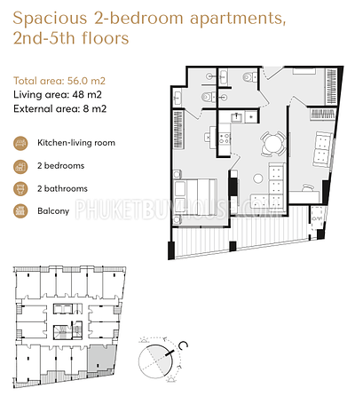 RAW22581: One Bedroom Apartments Near Rawai Beach in New Boutique Clubhouse-Style Condo - Over 60% Sold . Photo #5