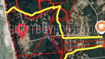 PHA22583: Pristine 78-Rai Beachfront Land for Sale at Bo Dan Beach - A Rare Investment Gem. 照片 #3