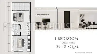 KAR22596: 1 Bedroom Panoramic Sea View Condominiums in Karon’s Hillside. 照片 #3