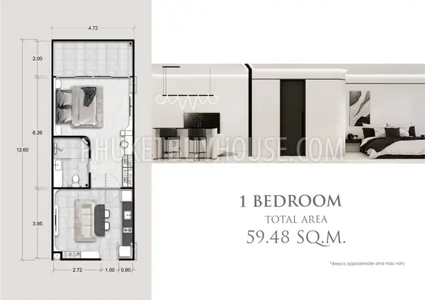 KAR22596: 1 Bedroom Panoramic Sea View Condominiums in Karon’s Hillside. 照片 #3