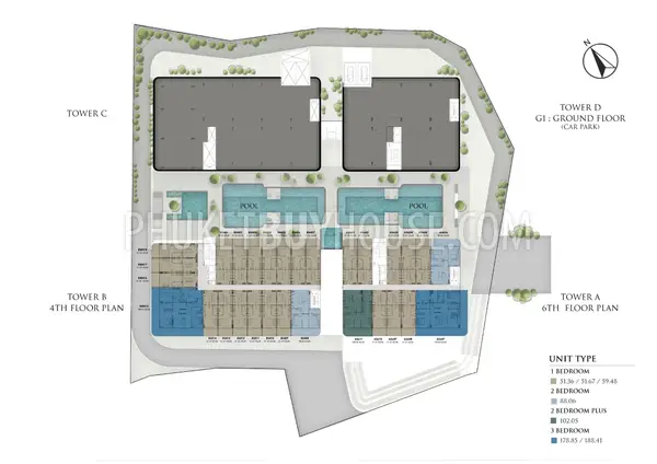 KAR22597: 2 Bedroom Panoramic Sea View Condominiums in Karon’s Hillside. Photo #7