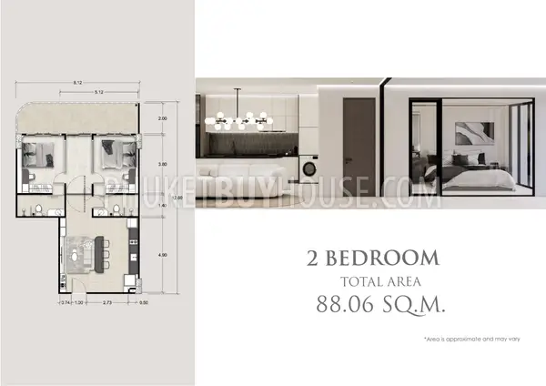 KAR22597: 2 Bedroom Panoramic Sea View Condominiums in Karon’s Hillside. Photo #3