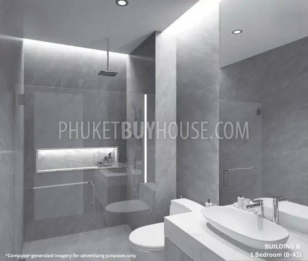 BAN22599: 1-Bedroom Resale: Serene Waterfront Condo with Modern Design & Premium Facilities in Bang Tao. Photo #7