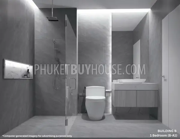 BAN22599: 1-Bedroom Resale: Serene Waterfront Condo with Modern Design & Premium Facilities in Bang Tao. Photo #10