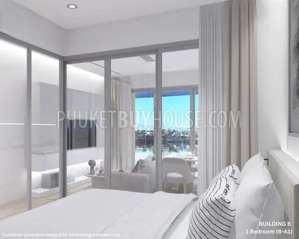 BAN22599: 1-Bedroom Resale: Serene Waterfront Condo with Modern Design & Premium Facilities in Bang Tao. Photo #6