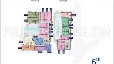 BAN22598: 2-Bedroom Resale: Serene Waterfront Condo with Modern Design & Premium Facilities in Bang Tao. 照片 #10