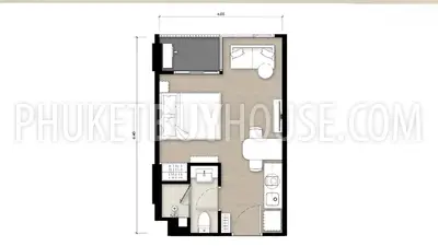 KAT22605: Stylish 26 Sq.m Studio Just 500m from Kata Beach – Free Furniture & Rental Package. 照片 #5