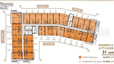 KAT22605: Stylish 26 Sq.m Studio Just 500m from Kata Beach – Free Furniture & Rental Package. 照片 #4