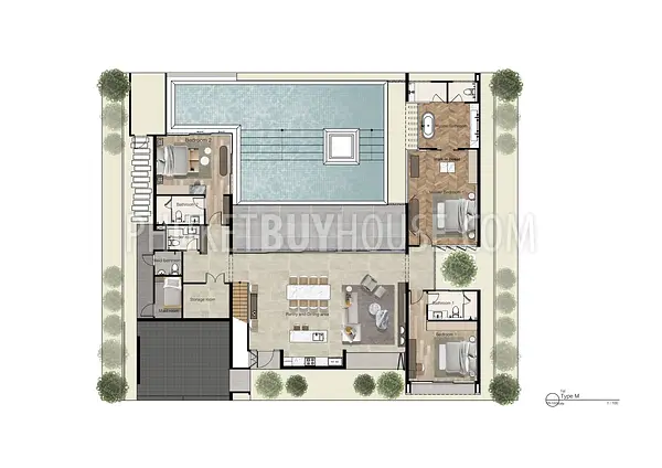BAN22606: Luxury Villa Near Bang Tao Beach with Multipurpose Room, Maid’s Quarters, and Full Furniture Package. 照片 #4