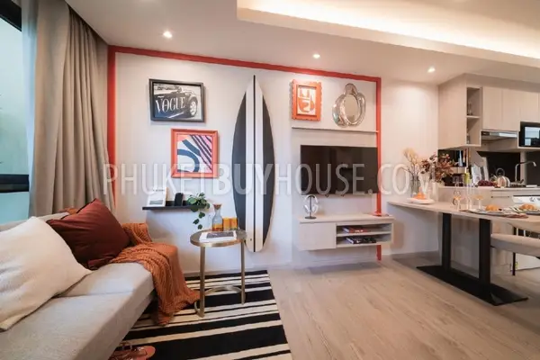 KAT22605: Stylish 26 Sq.m Studio Just 500m from Kata Beach – Free Furniture & Rental Package. 照片 #6
