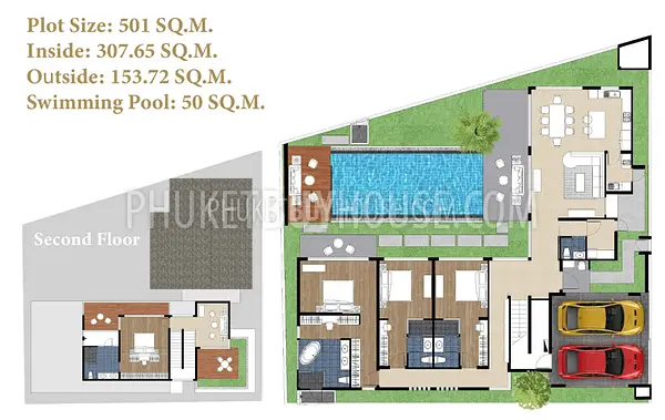 TAL7314: Private Pool Villa with 4 Bedrooms in Thalang. 照片 #4