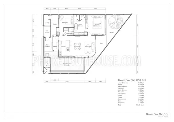 RAW7319: Tropical Holiday Villa with 2 Bedrooms in Rawai. Photo #11