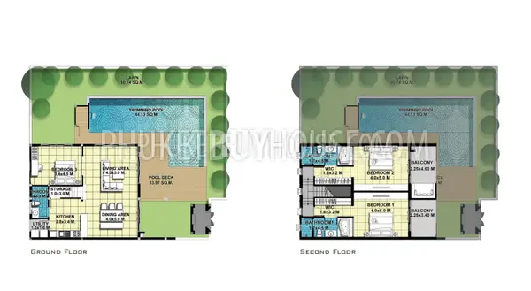 BAN7328: Three Bedroom Pool Duplex in Bang Tao. Photo #2