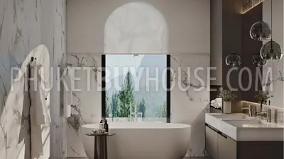 KTH22617: Elegant Hillside Villas with Panoramic Views and Private Staff Quarters in Central Phuket. Photo #38