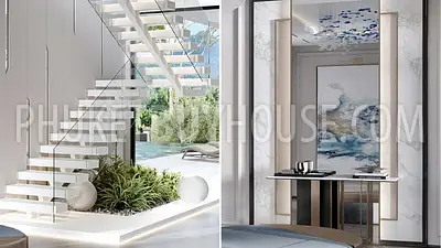 KTH22617: Elegant Hillside Villas with Panoramic Views and Private Staff Quarters in Central Phuket. Photo #6