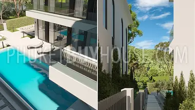KTH22617: Elegant Hillside Villas with Panoramic Views and Private Staff Quarters in Central Phuket. Photo #2