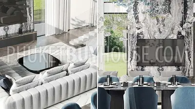 KTH22617: Elegant Hillside Villas with Panoramic Views and Private Staff Quarters in Central Phuket. Photo #12