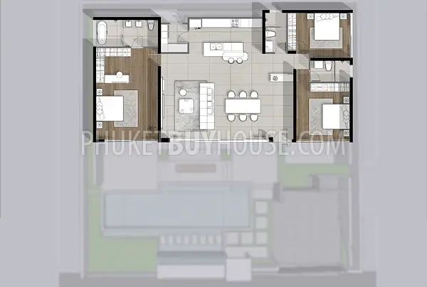 BAN7333: Four Bedroom Villa in Peaceful Location in Bang Tao. Fotoğraf #2