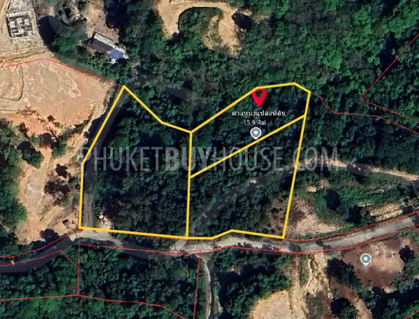 LAY22618: Sea View Land for Sale Near Layan – 6 Rai with Chanote Title. Fotoğraf #1