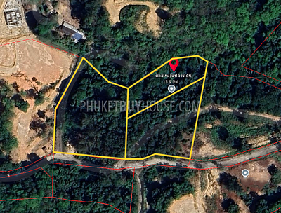 LAY22618: Sea View Land for Sale Near Layan – 6 Rai with Chanote Title. Photo #1