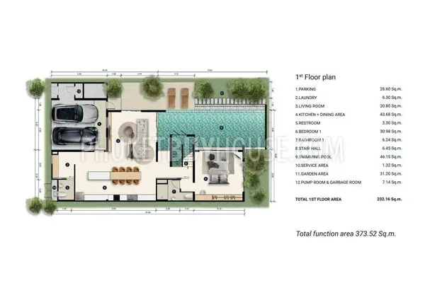 BAN7093: Last in the project Two Storey, Three Bedroom Pool Villa in Bang Tao. Photo #3