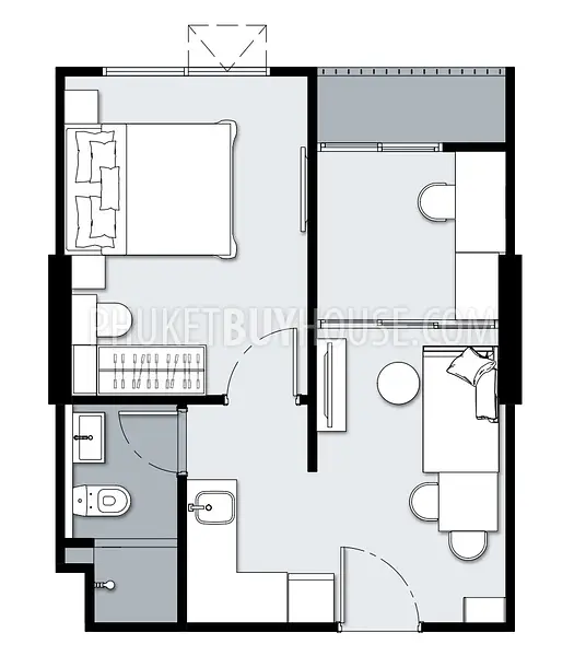 TAL22631: 1-Bedroom Plus Residence with Rooftop Garden and Full Facilities in Central Phuket. 照片 #5