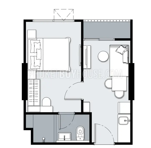 TAL22630: 1-Bedroom Residence with Rooftop Garden and Fully ready to move in Central Phuket. 照片 #5