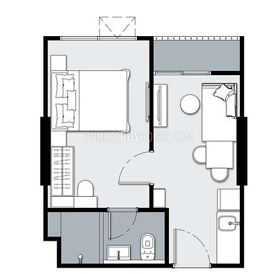 TAL22630: 1-Bedroom Residence with Rooftop Garden and Fully ready to move in Central Phuket. 照片 #5