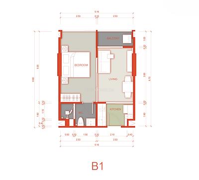 TAL22632: New Stylish 1 Bedroom Apartment in a Modern Condominium in Talang for Sale. 照片 #6