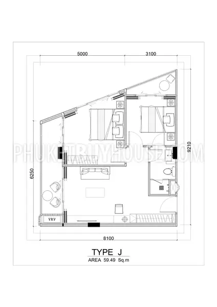 LAY22285: Resale: 2 BR Unit from Developer in an Amazing Beachfront Complex in Layan. Photo #7