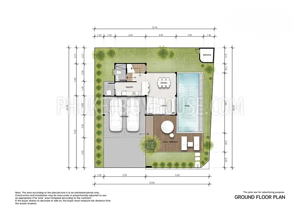 TAL22269: Contemporary Comfort with Traditional Charm with 3 Bedroom Pool Villa in Thalang. Photo #3